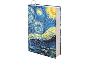 Showudesigns Van Gogh Starry Night Book Cover for Women Men Book Sleeves Durable Stretchable Book Protector for Paperbacks,Hardcover Book Covers 9x11 Inches Book Sox