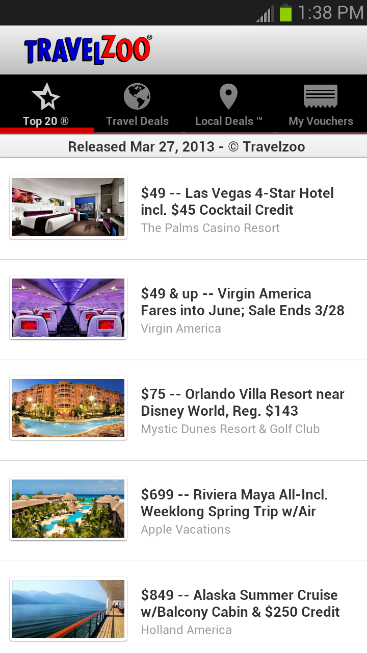 Travelzoo Amazon.co.uk Appstore for Android
