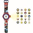Lexibook, Mario Kart, Adjustable projection watch digital screen, 20 images of Mario Kart, for Children, Red / Blue, DMW050NI