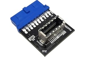 EZDIY-FAB USB 3.0 (3.1 Gen 1) wewnętrzny 19-stykowy nagłówek na USB 3.1/3.2 typ C 20-biegunowy adapter A-Key