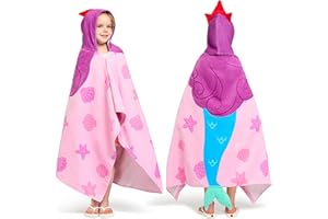 Joiedomi Ręcznik dziecięcy różowy syrenka