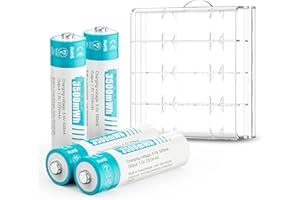 czvv Baterie litowe AA 1,5V - 4 baterie o dużej pojemności 3500mWh, akumulator o długiej żywotności 10 lat, 1300 cykli, stałe wyjście, niskie samorozładowanie, mysz, klawiatury, gamepady