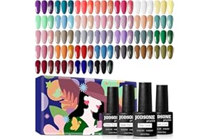 JODSONE Gel Nail Polish Set 36 PCS, Nail Varnish Kit with Base & Matte Top Coat, Soak Off U V LED Gel Nail Art Kit, Nail Salon Sets for Home Use, All Seasons Gift for Women