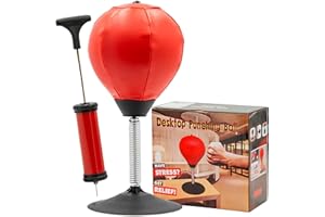 Kyto Sacco da boxe da tavolo, divertente e antistress, super forte ventosa per ufficio e casa, forte ammortizzazione, mini Punch
