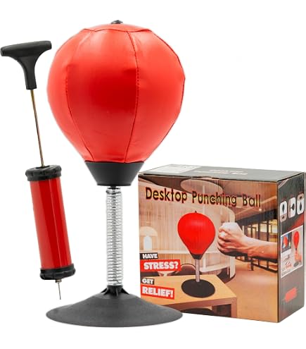 Aputue Desktop Punching Bag With Stand, Heavy Duty Stress Relief Ball...