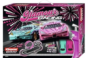Carrera - 20062579 GO!!! Pink Action Racing Rennbahn-Set I Rennbahn mit lizensierten Slotcars | bis zu 2 Spieler | Für Kinder ab 6 Jahren & Erwachsene