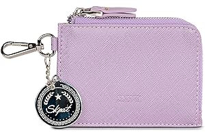SKPAT - Porta Llaves con Cierre Cremallera para Hombre de Polipiel. Llavero Organizador Llaves con Protección Anti Escaneo RFID. Portalleves Calidad Funda Llaves