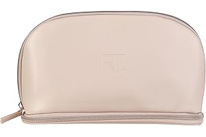 Real Techniques New Nudes Uncovered Bag, Cosmetic Bag, Travel Bag For Makeup, Waterproof Design, Toiletry, Makeup, & Brush Organizer, 1 Count
