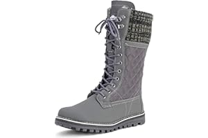 POLARR Polar Damen Schnee Dauerhaft Draussen Thermal Winter Warm Wasserdicht Mittelhoher Stiefel