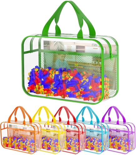 Lot de 10 pochettes en maille à fermeture éclair pour jeux de