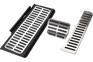 ITDEGNO Poggiapiedi freno tappi pedali copertura plantare compatibile con Audi A3 Q3 TT 2009-2018