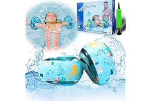 Sammelalbum Brassard Enfants pour Les 1 à 12 Ans - Brassard Bébé avec 3 Airbags Séparés, Brassard Piscine Enfant, Convient pour 6 à 40 kg - Aides à la Natation pour Enfants, Design Ludique et Coloré