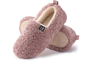 RockDove Women's Puff-Ease Faux Shearling Closed Back Slipper