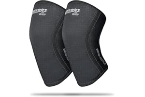 HUSTLERS ONLY Knee Sleeves Weight Lifting Knee Support for Women & Men - 5mm Neoprene Knee Sleeve for Powerlifting, Squats, Running, Fitness & Pain Relief - Knee Brace for Women & Men