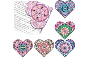 CharySim Diamond Art Bookmarks Kits Arts and Crafts for Kids 6 7 8 9 10 Year Old Birthday Gifts Diamond Art Adults Kit Crafts Creative Activities for 11 12 13 14 15 Year Old Girls Presents Women