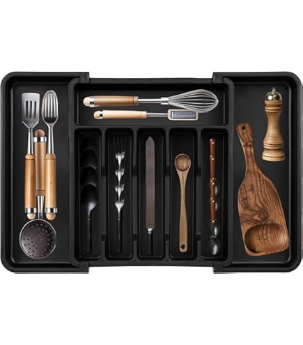 Organizzatore Cassetti Cucina Espandibile 33-57cm - Portaposate Senza BPA - Foto 7