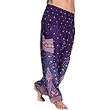 Mienloco, Pantaloni stile Harem, da donna, stile Aladin, pantaloni da yoga