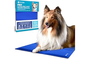 PETPROVED Kühlmatte Hund Kühlmatte Katze Kühldecke Hunde Kühlmatte für Katzen Kühlmatte für Haustiere 90x60cm Kühldecke für Katzen Kühldecke für Hunde Hundekühlmatte Selbstkühlend