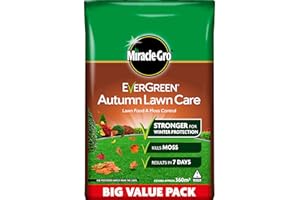 Miracle-Gro 121197 Autumn Lawn Care, Lawn Food & Moss Control, 360 m2, Natural