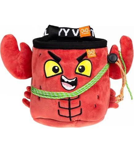 YY Vertical Yeti Rock Climbing Chalk Bag, Perfect for Both Adults and Kids, Chalk Bag for Bouldering, Cute chalkbag for Mountain Lovers, Chalk Pouch Sports & Outdoors