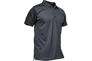 KEFITEVD Polos Transpirables para Hombre al Aire Libre Manga Corta Secado Rápido Camisetas de Camping