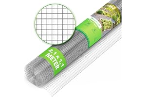 Finmaskigt Metallnät 2,1 x 1,1 m, Maskstorlek 6,3 mm, Galvaniserat Stål | Finmaskigt galvaniserat nät mot sorkar, läggs under gräsmattan