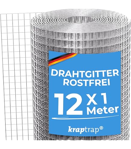 Volierendraht Schwarz Beschichtet – 50 Cm Hoch, 10 M Rolle, Maschenweite 10x10 Mm