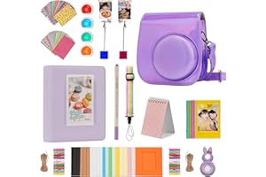 ZUIKAKU 14 in 1 Mini 11 Accessori compatibili con Fujifilm Instax Mini 11 Instant Camera. (Flash viola)