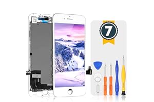 bokman Display Reparaturset kompatibel mit iPhone 7 Weiß (inkl. Glas, Retina LCD, Touchscreen), Passendes Profi-Werkzeugset enthalten