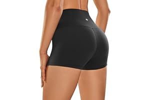 CRZ YOGA Donna Pantaloncini Sportivi Leggings Yoga Sensazione di Nudo - 20cm