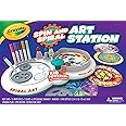 CRAYOLA Spin N Spiral Art Station | 2-in-1 Art Station with Storage | Create Spiro Art and Spin Inky Designs | Ages 6+