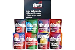 Bugvita Bug Box | 9 Flavours Multipack Gift Box | Farmed in the UK | Edible insects for human consumption