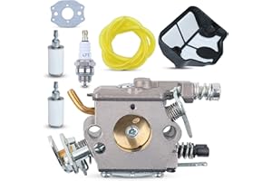 Carburador para Husqvarna 36 41 136 137 141 142 Motosierra, ADEFOL Piezas de Repuesto Accesorio Motor Número de Pieza OEM WT-834 Kit de Reparación de Carburador