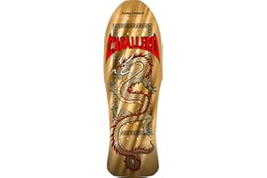 Powell Peralta Steve Caballero Planche de skateboard Motif dragon chinois Feuille d'or 25,4 x 76,2 cm
