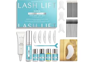 AYASAL Lash Lift Kit: Korean Formula Eyelash Perm, Non-Irritating Gentle Eyelash Lift Kit, Thio-Free Formula for Lash Lifting - with Detailed Instructions for Home Use