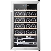 Cecotec Wine Cooler &ndash; 24 Bottles Bolero GrandSommelier 2450 Stainless Steel Compressor, Adjustable Temperature 5-18&ordm;C, High P