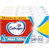 Colhogar Paratodo Rolls x24 &ndash; Multi-Purpose and Absorbent Kitchen Rolls &ndash; 24 = 72 Rolls (4 x 6)
