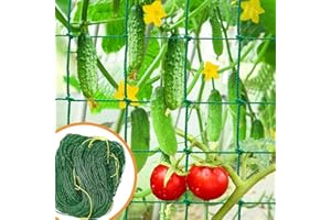 LZMDISU Heavy Duty Garden Trellis (9 x 6.6 Ft) for Climbing Plants - Vegetable Trellis Netting for Cucumber, Bean, Green Peas, Tomato, Plants Net Trellis for Vine Fruit