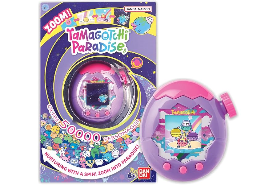 Bandai, Tamagotchi Sky Paradise Mascota Virtual, Purple 43423, Juguete Electrónico, Optimo para Niños Mayores de 6 Años Haz Z