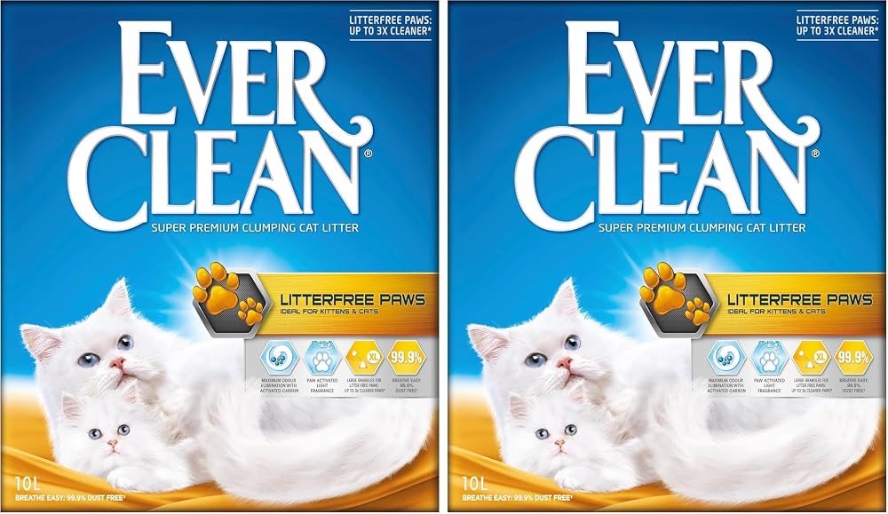 Ever Clean Litterfree Paws Esanslı Kedi Kumu Tozsuz Formül 10 Lt (2 paketi)