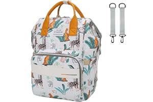 LEcylankEr Wickelrucksack - Groß Kapazität Wickeltasche Rucksack - Oxford-Stoff Babytasche mit Isoliertasche - Baby Reisetasche für Unterwegs