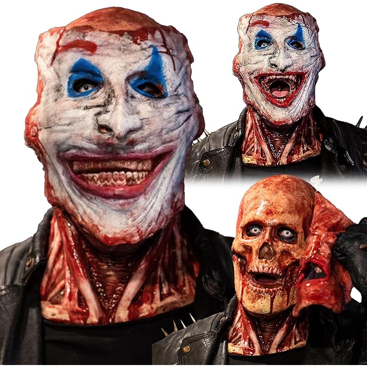 Masque De Crâne Halloween Avec Mâchoire Mobile – Latex Souple, Ajustable – Effrayant Pour Cosplay, Carnaval, Fêtes Déguisées