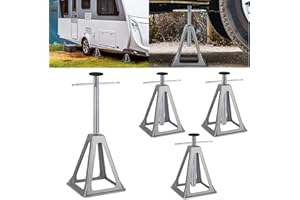 LZQ 4 soportes de soporte para caravana, altura ajustable, soporte de aluminio, soportes de almacenamiento para caravanas, soportes para estabilización, accesorios de coche, soporta hasta 1000 kg