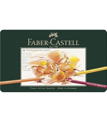 Crayons Aquarelle Faber-Castell Albrecht Dürer - Boîte Métal 36 Couleurs - Qualité Artiste