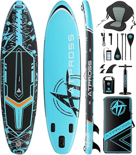 SUP Gonflable Complet Cressi - Kit Planche à Rame - Double Chambre PLF - Moins De 10 Min De Gonflage