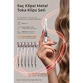 Transformacion Sa&ccedil; Klipsi Metal Toka Profesyonel 8 cm Metal Sa&ccedil; Klipsi 6'li Set - &Ccedil;elik Krom Kaplama Kuaf&ouml;r Tipi B&ouml;lme ve Şek