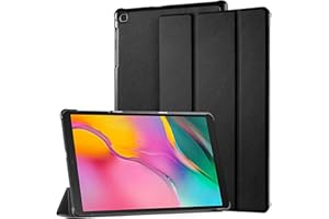 EasyAcc Funda para Samsung Galaxy Tab A 10.1 2019, Case Ultra Slim Carcasa Smart Cover PU Protector con Función Soporte para Samsung Galaxy Tab A T510/ T515 10.1 2019, Negro