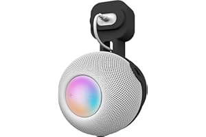 Soporte de pared compatible con Homepod Mini, EWIGE Soporte para Home Pod Mini Ideal para Cocina, Baño Negro