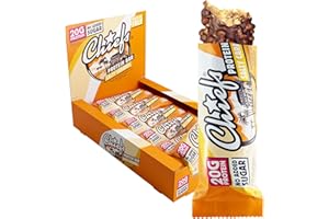 Chiefs® Protein Bar con 20g di proteine e 214kcal • Barretta proteica a basso contenuto di zucchero con molte proteine • 12 x 55g (Salty Caramel)