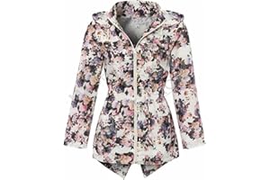 MyShoeStore Kids Children Boys Girls Rain Mac Outdoor Kagoul Kagool Cagoule Kag Raincoat Festival Showerproof Rain Coat Fishtail Festival Parka Hooded Lightweight Shower Proof Jacket